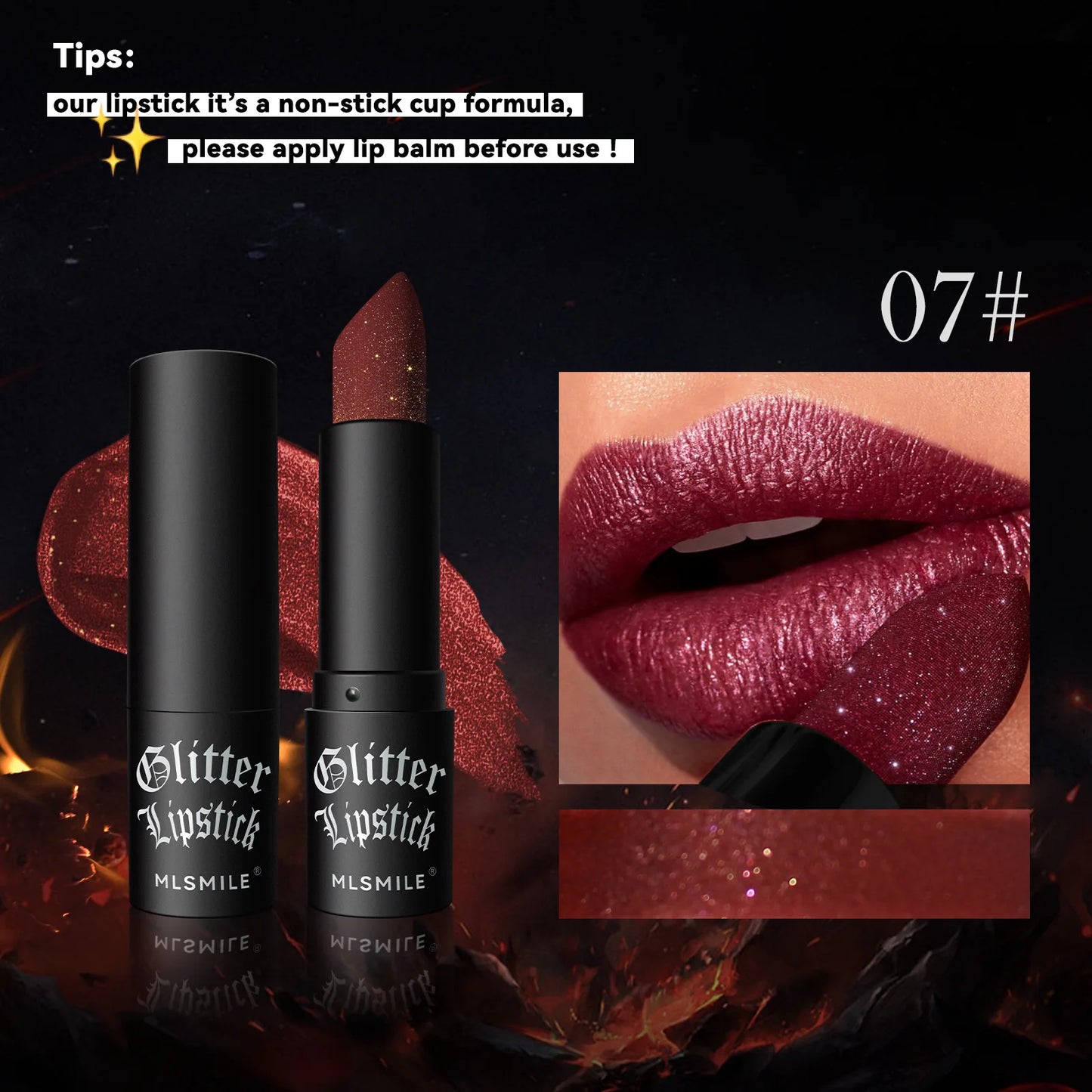 Moonlight Glitter Lips